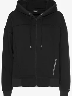 Veste sweat à capuche effet délavé