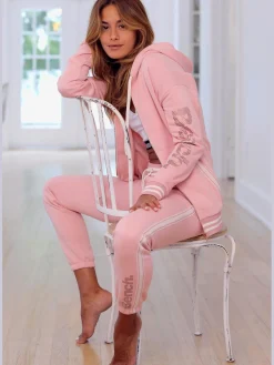 Veste sweat à capuche et détails brillants