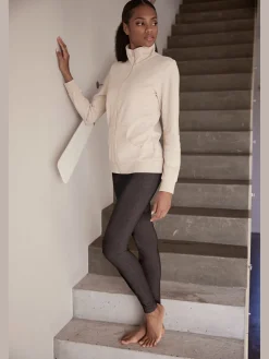 Veste sweat à col montant