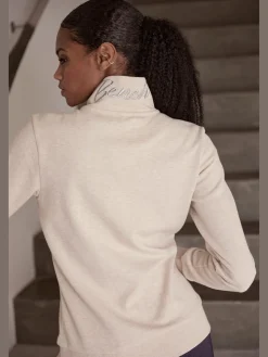 Veste sweat à col montant