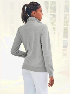 Veste sweat à col montant
