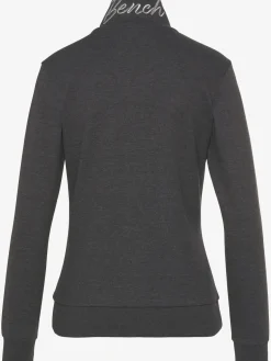 Veste sweat à col montant