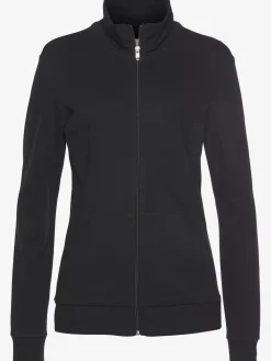 Veste sweat à col montant