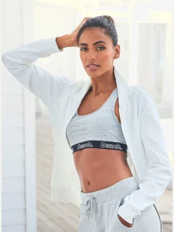 Veste sweat à col montant