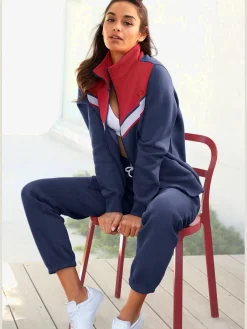 Veste sweat à rayures
