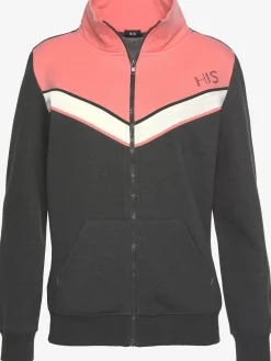 Veste sweat à rayures