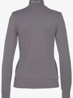 Veste sweat basique, logo imprimé et broderie