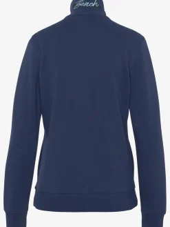 Veste sweat basique, logo imprimé et broderie