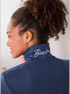 Veste sweat basique, logo imprimé et broderie