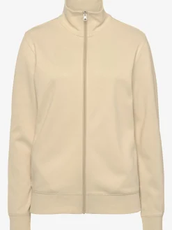 Veste sweat basique, logo imprimé et broderie