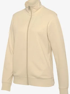 Veste sweat basique, logo imprimé et broderie