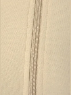 Veste sweat basique, logo imprimé et broderie