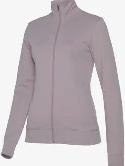 Veste sweat basique, logo imprimé et broderie