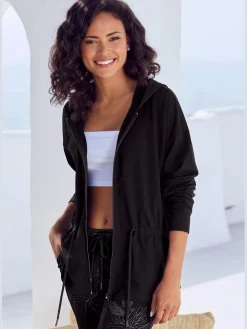 Veste sweat confortable à capuche