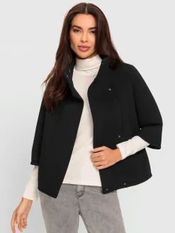 Veste sweat imitation néoprène