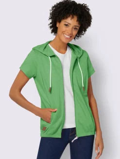 Veste sweat pur coton