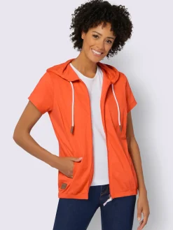 Veste sweat pur coton