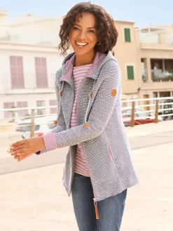 Veste sweat qualité structurée facile d'entretien