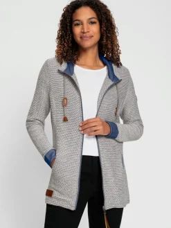 Veste sweat qualité structurée facile d'entretien