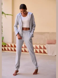 Veste sweat tendance à la structure côtelée