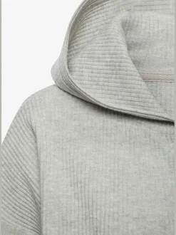 Veste sweat tendance à la structure côtelée