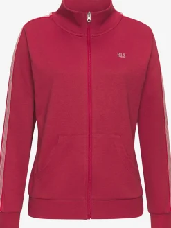 Veste sweat veste à col montant et rayures