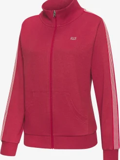 Veste sweat veste à col montant et rayures