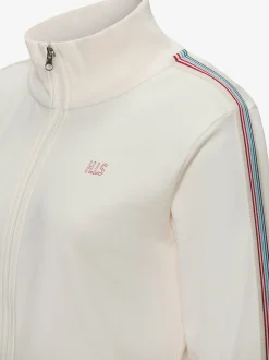 Veste sweat veste à col montant et rayures