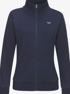 Veste sweat veste à col montant et rayures
