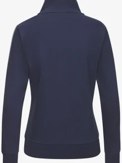 Veste sweat veste à col montant et rayures