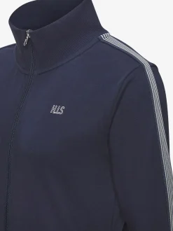 Veste sweat veste à col montant et rayures