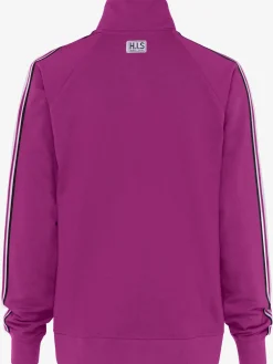 Veste sweat veste à col montant et rayures