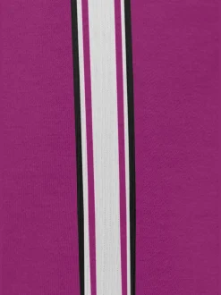 Veste sweat veste à col montant et rayures