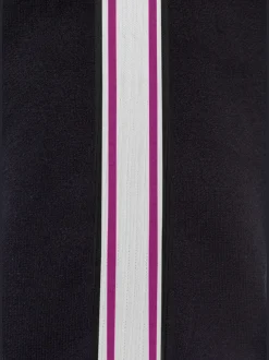 Veste sweat veste à col montant et rayures
