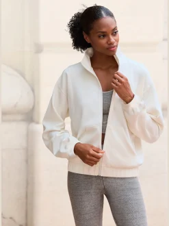 Veste sweat veste détente à col montant