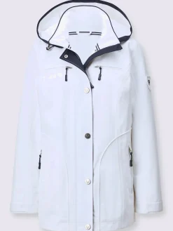 Veste technique capuche amovible grâce à une glissière