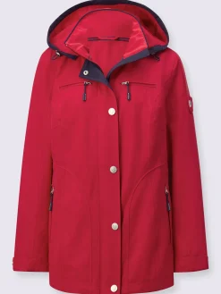 Veste technique capuche amovible grâce à une glissière